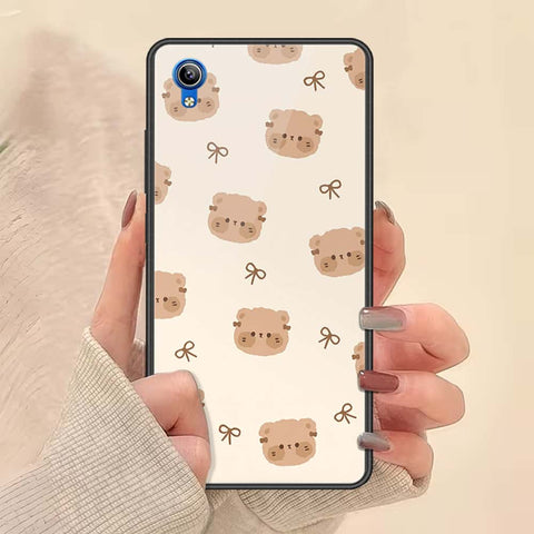 Vivo Y91C Cover - ONation Bow Series - HQ Ultra Shine Premium Infinity Glass Soft Silicon Borders Case