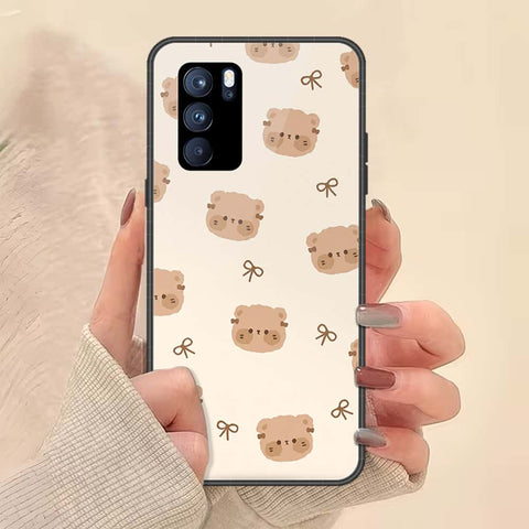 Oppo Reno 6 Pro 5G Cover - ONation Bow Series - HQ Ultra Shine Premium Infinity Glass Soft Silicon Borders Case
