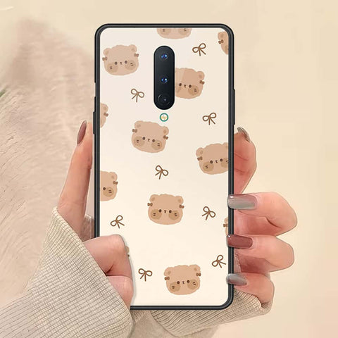 OnePlus 8 Cover - ONation Bow Series - HQ Ultra Shine Premium Infinity Glass Soft Silicon Borders Case
