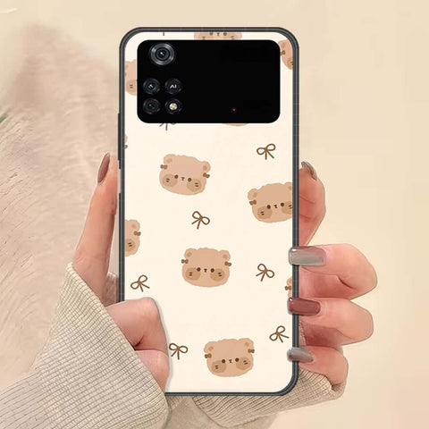 Xiaomi Poco M4 Pro Cover - ONation Bow Series - HQ Ultra Shine Premium Infinity Glass Soft Silicon Borders Case