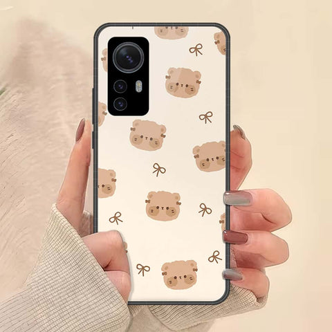 Xiaomi 12x Cover - ONation Bow Series - HQ Ultra Shine Premium Infinity Glass Soft Silicon Borders Case