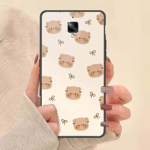OnePlus 3 Cover - ONation Bow Series - HQ Ultra Shine Premium Infinity Glass Soft Silicon Borders Case