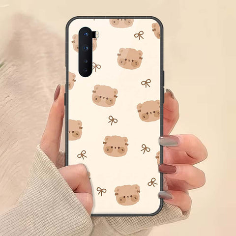 OnePlus Nord Cover - ONation Bow Series - HQ Ultra Shine Premium Infinity Glass Soft Silicon Borders Case