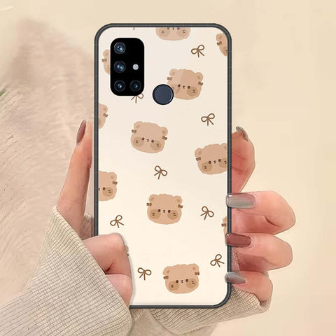 OnePlus Nord N10 Cover - ONation Bow Series - HQ Ultra Shine Premium Infinity Glass Soft Silicon Borders Case