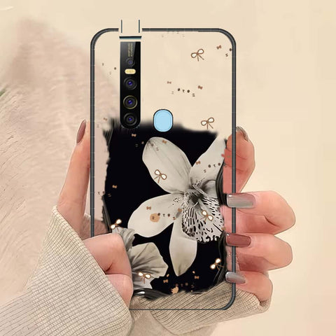 Tecno Camon 15 Premier Cover - ONation Bow Series - HQ Ultra Shine Premium Infinity Glass Soft Silicon Borders Case