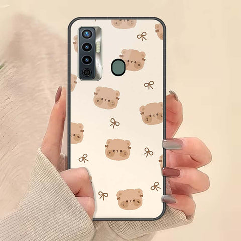 Tecno Camon 17 Cover - ONation Bow Series - HQ Ultra Shine Premium Infinity Glass Soft Silicon Borders Case