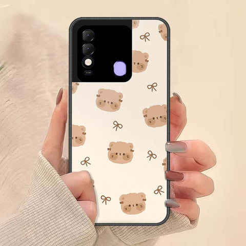 Tecno Spark 8 Cover - ONation Bow Series - HQ Ultra Shine Premium Infinity Glass Soft Silicon Borders Case