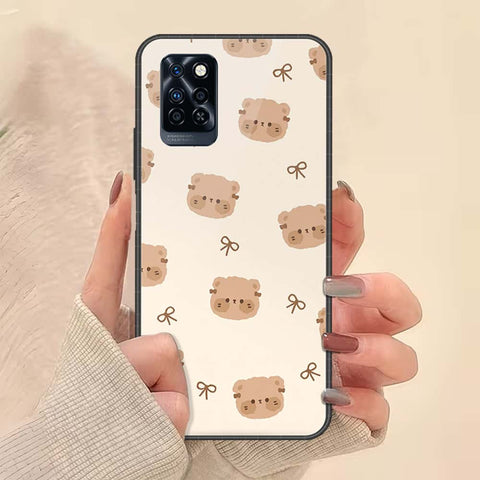 Infinix Note 10 Pro Cover - ONation Bow Series - HQ Ultra Shine Premium Infinity Glass Soft Silicon Borders Case