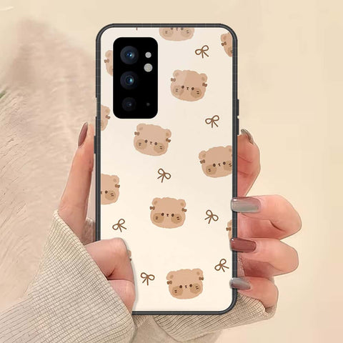 OnePlus 9RT 5G Cover - ONation Bow Series - HQ Ultra Shine Premium Infinity Glass Soft Silicon Borders Case