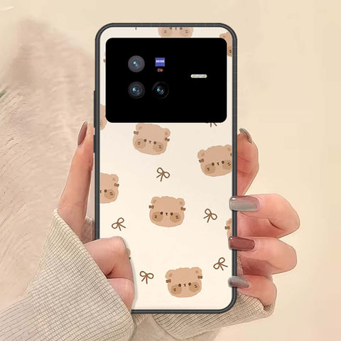 Vivo X80 Cover - ONation Bow Series - HQ Ultra Shine Premium Infinity Glass Soft Silicon Borders Case
