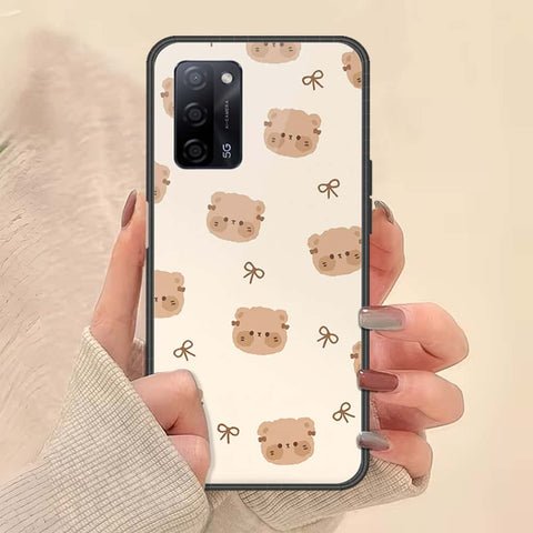 Oppo A55s Cover - ONation Bow Series - HQ Ultra Shine Premium Infinity Glass Soft Silicon Borders Case