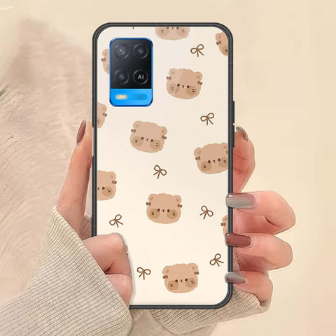 Oppo A54 4G Cover - ONation Bow Series - HQ Ultra Shine Premium Infinity Glass Soft Silicon Borders Case