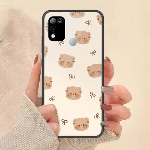 Infinix Hot 10 Play Cover - ONation Bow Series - HQ Ultra Shine Premium Infinity Glass Soft Silicon Borders Case