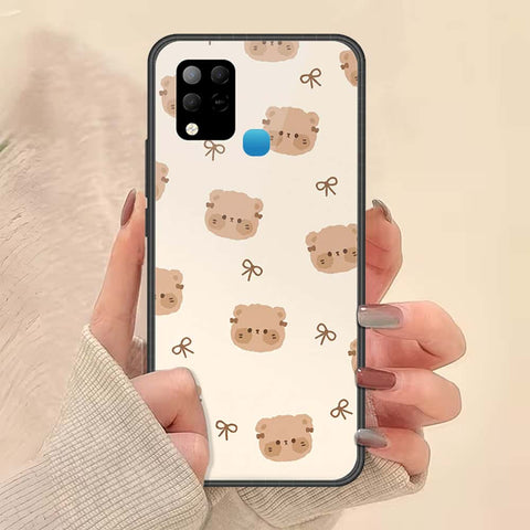 Infinix Hot 10s Cover - ONation Bow Series - HQ Ultra Shine Premium Infinity Glass Soft Silicon Borders Case