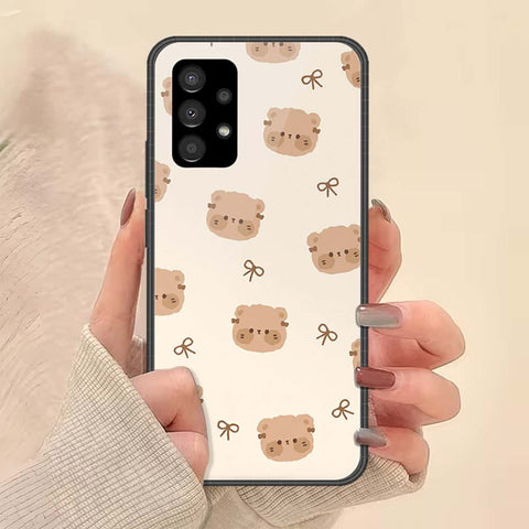 Samsung Galaxy A23 Cover - ONation Bow Series - HQ Ultra Shine Premium Infinity Glass Soft Silicon Borders Case