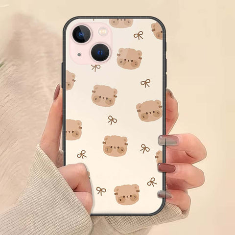 iPhone 14 Plus Cover - ONation Bow Series - HQ Ultra Shine Premium Infinity Glass Soft Silicon Borders Case