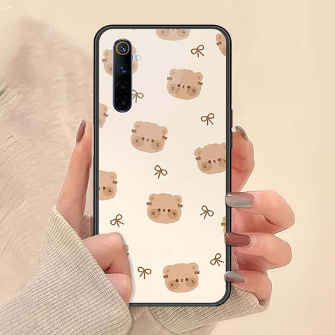 Realme 6 Cover - ONation Bow Series - HQ Ultra Shine Premium Infinity Glass Soft Silicon Borders Case