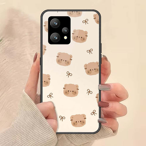 Realme 9 4G Cover - ONation Bow Series - HQ Ultra Shine Premium Infinity Glass Soft Silicon Borders Case