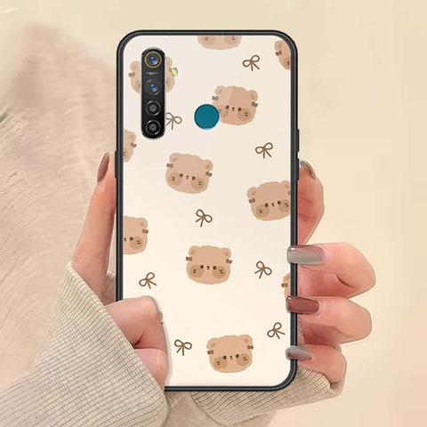 Realme 5 Pro Cover - ONation Bow Series - HQ Ultra Shine Premium Infinity Glass Soft Silicon Borders Case