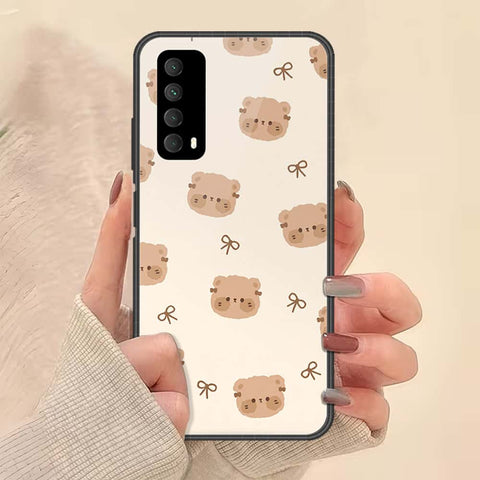 Huawei Y7a Cover - ONation Bow Series - HQ Ultra Shine Premium Infinity Glass Soft Silicon Borders Case