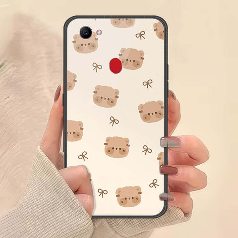 Oppo F7 Cover - ONation Bow Series - HQ Ultra Shine Premium Infinity Glass Soft Silicon Borders Case