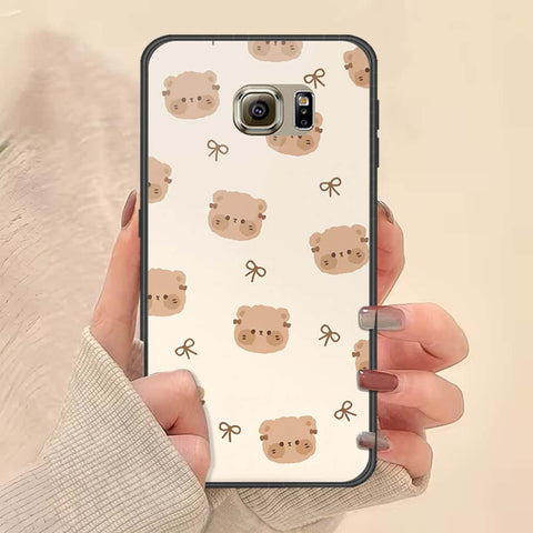 Samsung Galaxy S6 Cover - ONation Bow Series - HQ Ultra Shine Premium Infinity Glass Soft Silicon Borders Case