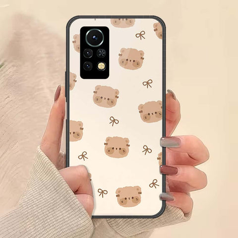 Infinix Note 11s Cover - ONation Bow Series - HQ Ultra Shine Premium Infinity Glass Soft Silicon Borders Case