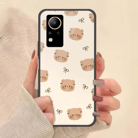 Infinix Note 12 Cover - ONation Bow Series - HQ Ultra Shine Premium Infinity Glass Soft Silicon Borders Case