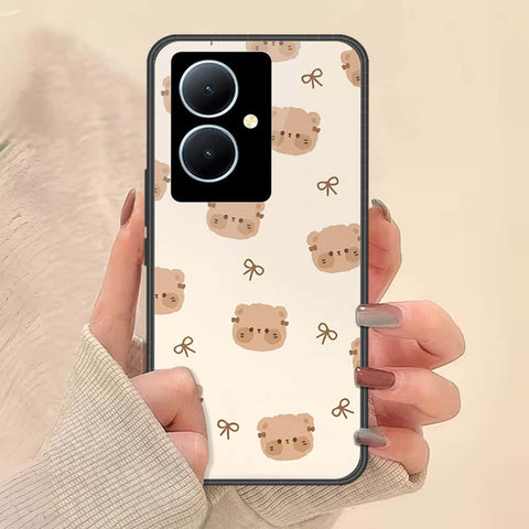 Vivo V29 Lite Cover - ONation Bow Series - HQ Ultra Shine Premium Infinity Glass Soft Silicon Borders Case