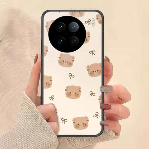 Vivo X90 Pro Cover - ONation Bow Series - HQ Ultra Shine Premium Infinity Glass Soft Silicon Borders Case