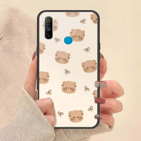 Realme 5s Cover - ONation Bow Series - HQ Ultra Shine Premium Infinity Glass Soft Silicon Borders Case