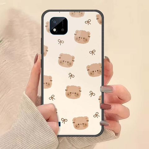 Realme C20 Cover - ONation Bow Series - HQ Ultra Shine Premium Infinity Glass Soft Silicon Borders Case