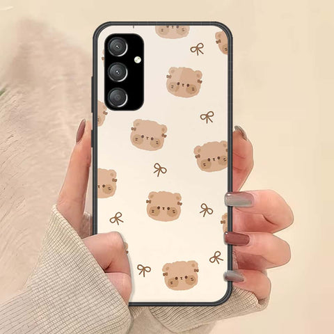 Samsung Galaxy A54 5G Cover - ONation Bow Series - HQ Ultra Shine Premium Infinity Glass Soft Silicon Borders Case