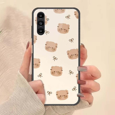 Samsung Galaxy A04s Cover - ONation Bow Series - HQ Ultra Shine Premium Infinity Glass Soft Silicon Borders Case