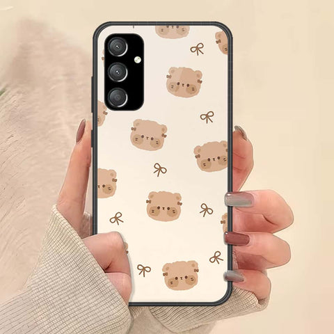 Samsung Galaxy A14 Cover - ONation Bow Series - HQ Ultra Shine Premium Infinity Glass Soft Silicon Borders Case