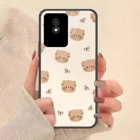 Vivo Y02t Cover - ONation Bow Series - HQ Ultra Shine Premium Infinity Glass Soft Silicon Borders Case