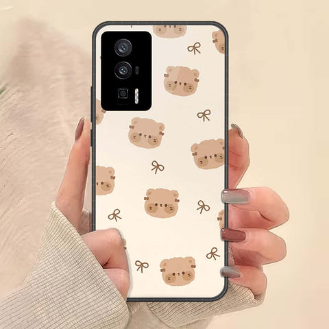 Xiaomi Redmi K60 Pro Cover - ONation Bow Series - HQ Ultra Shine Premium Infinity Glass Soft Silicon Borders Case