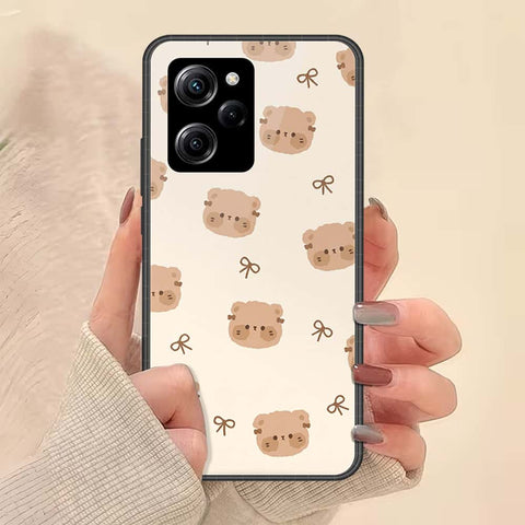 Xiaomi Poco X5 Pro Cover - ONation Bow Series - HQ Ultra Shine Premium Infinity Glass Soft Silicon Borders Case