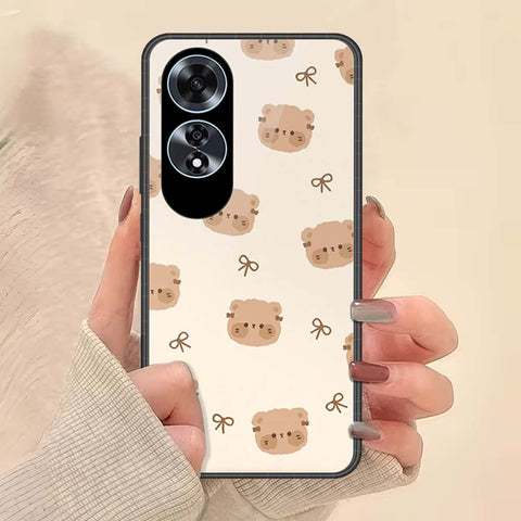 Oppo A60 Cover - ONation Bow Series - HQ Ultra Shine Premium Infinity Glass Soft Silicon Borders Case