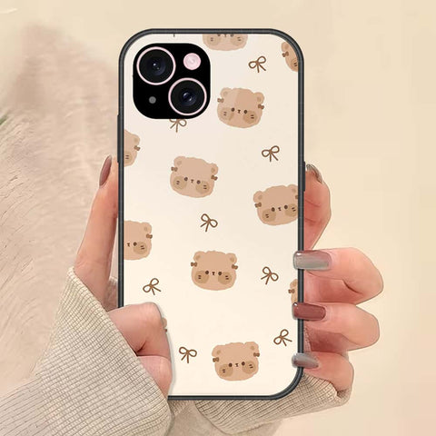 iPhone 15 Cover - ONation Bow Series - HQ Ultra Shine Premium Infinity Glass Soft Silicon Borders Case