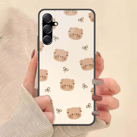 Samsung Galaxy F54 Cover - ONation Bow Series - HQ Ultra Shine Premium Infinity Glass Soft Silicon Borders Case