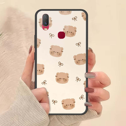 Vivo Y11 2019 Cover - ONation Bow Series - HQ Ultra Shine Premium Infinity Glass Soft Silicon Borders Case