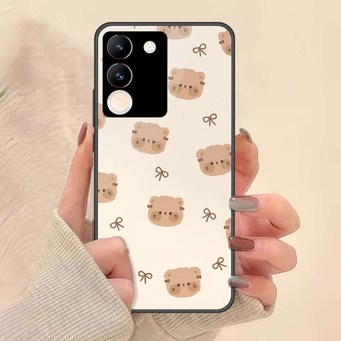 Vivo Y200 5G Cover - ONation Bow Series - HQ Ultra Shine Premium Infinity Glass Soft Silicon Borders Case