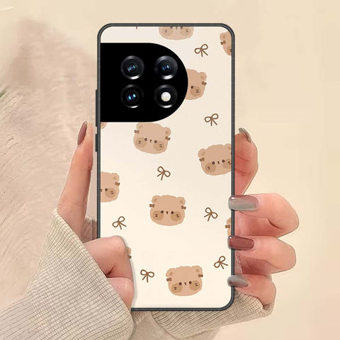 OnePlus Ace 2 Pro Cover - ONation Bow Series - HQ Ultra Shine Premium Infinity Glass Soft Silicon Borders Case