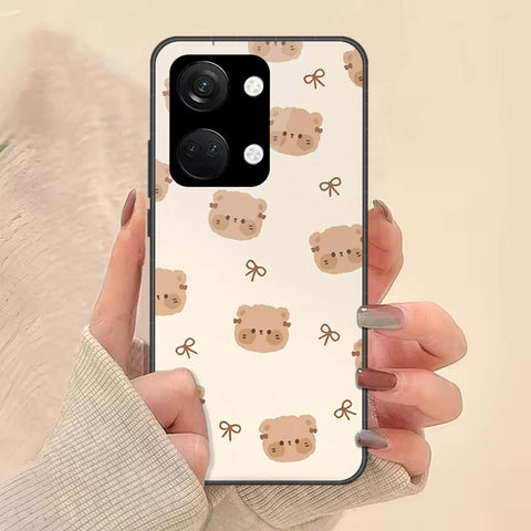 OnePlus Ace 2V Cover - ONation Bow Series - HQ Ultra Shine Premium Infinity Glass Soft Silicon Borders Case