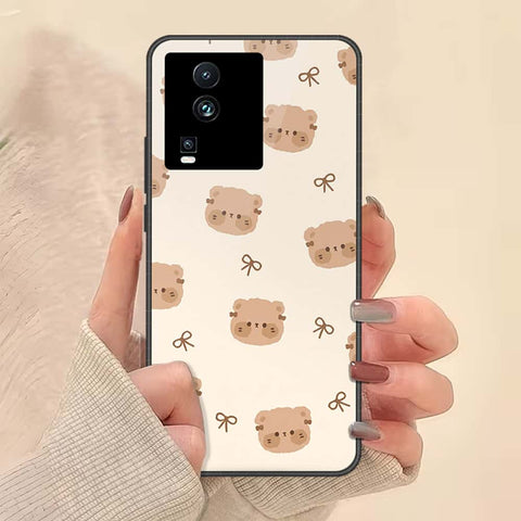 Vivo iQOO Neo 7 Cover - ONation Bow Series - HQ Ultra Shine Premium Infinity Glass Soft Silicon Borders Case