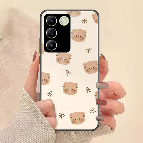 Vivo Y200e Cover - ONation Bow Series - HQ Ultra Shine Premium Infinity Glass Soft Silicon Borders Case