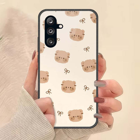 Samsung Galaxy A37 Cover - ONation Bow Series - HQ Ultra Shine Premium Infinity Glass Soft Silicon Borders Case