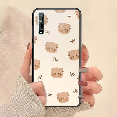 Huawei P Smart 2020 Cover - ONation Bow Series - HQ Ultra Shine Premium Infinity Glass Soft Silicon Borders Case