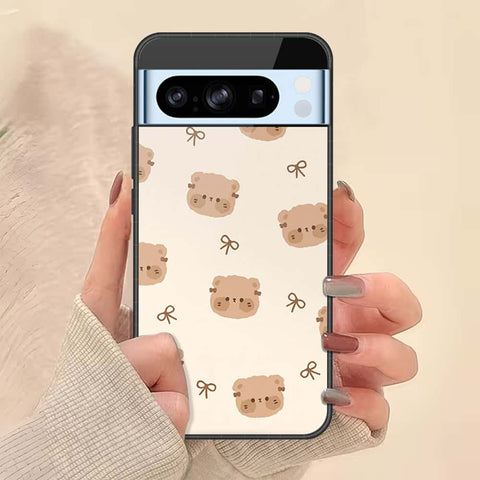 Google Pixel 8 Pro Cover - ONation Bow Series - HQ Ultra Shine Premium Infinity Glass Soft Silicon Borders Case